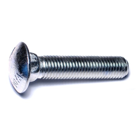 Midwest Fastener Carriage Bolt, Square Neck, 10 (Coarse), 3-1/2 in L, Steel, Zinc Plated, 20 PK 01182